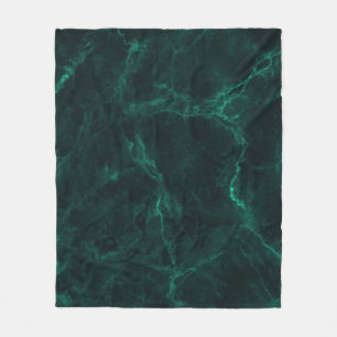 Dark green marble, seamless texture. fleece blanket