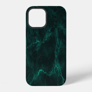 Dark green marble, seamless texture. iPhone 12 case