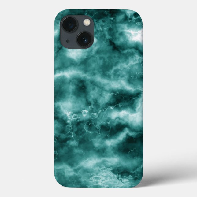 Dark Green Marble Texture Case-Mate iPhone Case (Back)