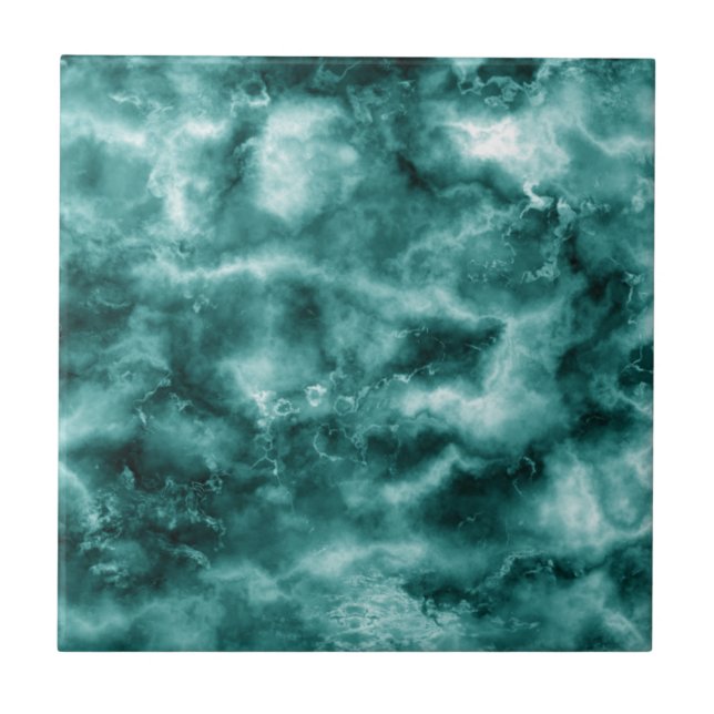 Dark Green Marble Texture Tile (Front)