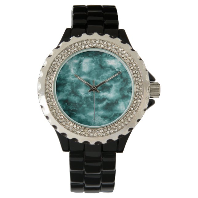 Dark Green Marble Texture Watch (Front)