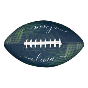 Dark green palms leaves pattern football