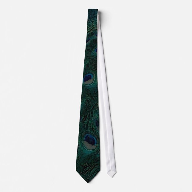 Dark Green Peacock Tie (Front)