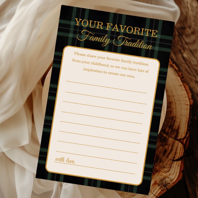 Dark Green Plaid Family Tradition Advice (Creator Uploaded)