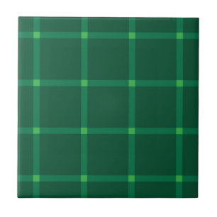 Dark green plaid traditional pattern tile