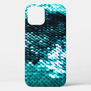 Dark green sequin shiny texture iPhone 12 case