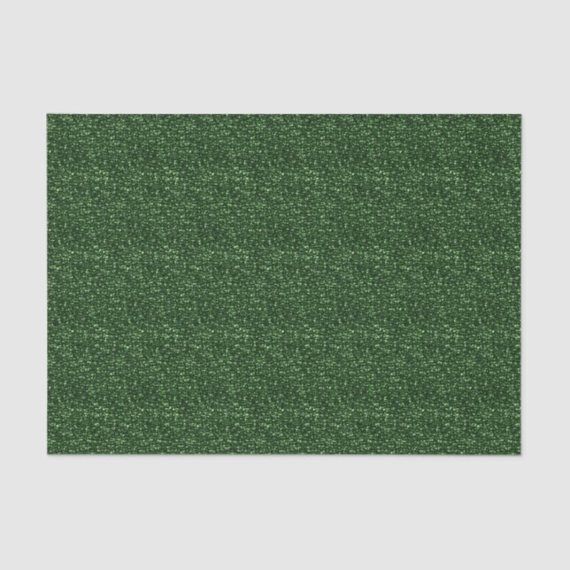 DARK GREEN SEQUINS-TISSUE WRAPPING PAPER (Front)