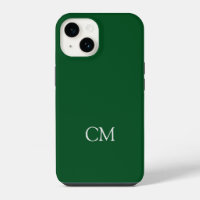Dark green simple monogram