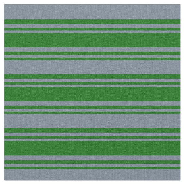 Dark Green & Slate Grey Coloured Pattern Fabric (Close Up)