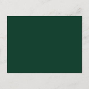 Dark Green Solid Color Postcard