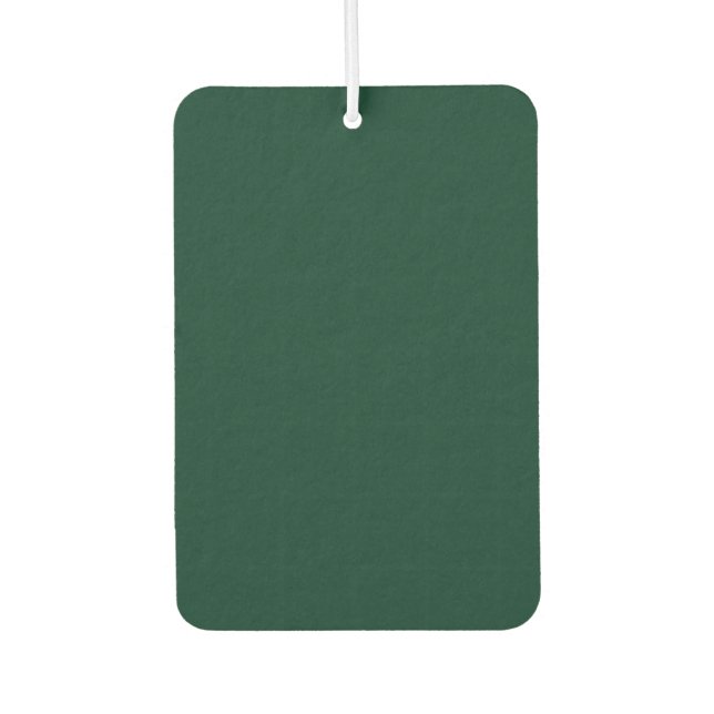 Dark Green Solid Colour Air Freshener (Front)