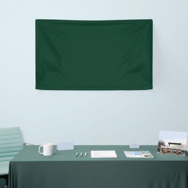 Dark Green Solid Colour Banner (Tradeshow)