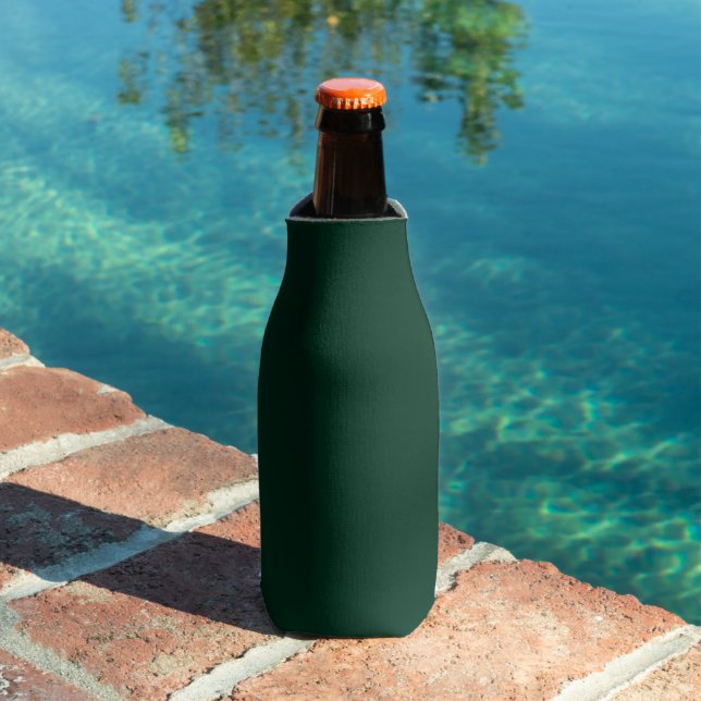 Dark Green Solid Colour Bottle Cooler (In Situ Pool)
