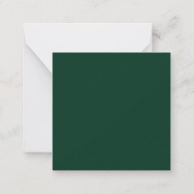 Dark Green Solid Colour Card (Front)