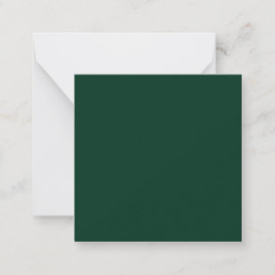 Dark Green Solid Colour Card