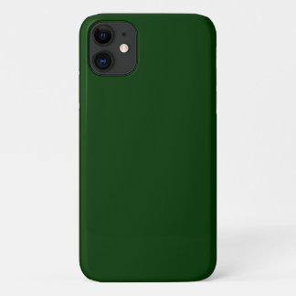 Dark Green Solid Colour iPhone 11 Case