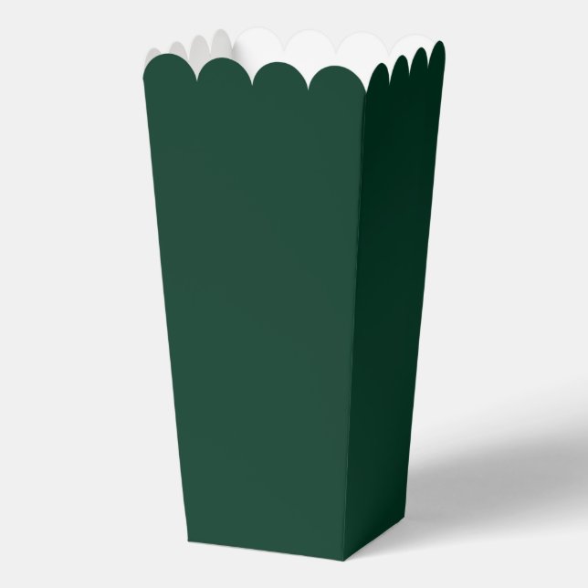 Dark Green Solid Colour Favor Box (Front)