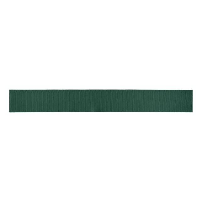 Dark Green Solid Colour Grosgrain Ribbon (Front)