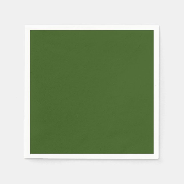 Dark green solid colour napkin (Front)