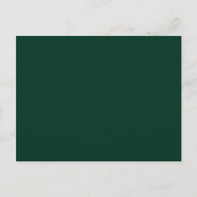 Dark Green Solid Colour Postcard (Front)