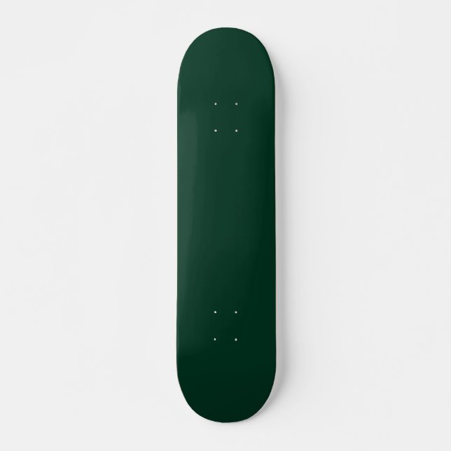 Dark Green Solid Colour Skateboard (Front)