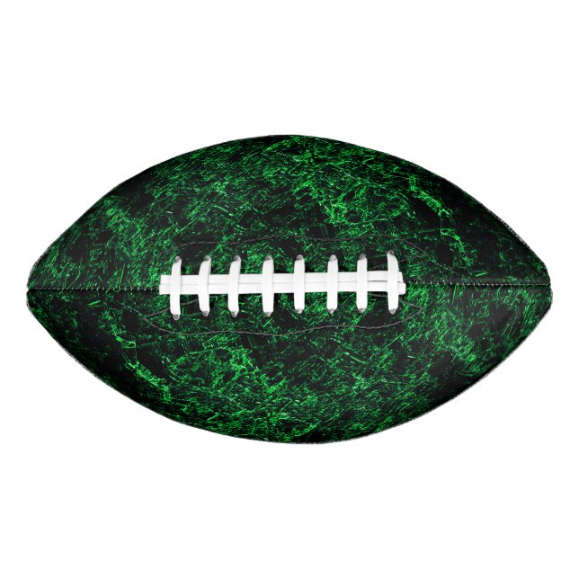 Dark green texture, destroyed or corroded sponge football (Front)
