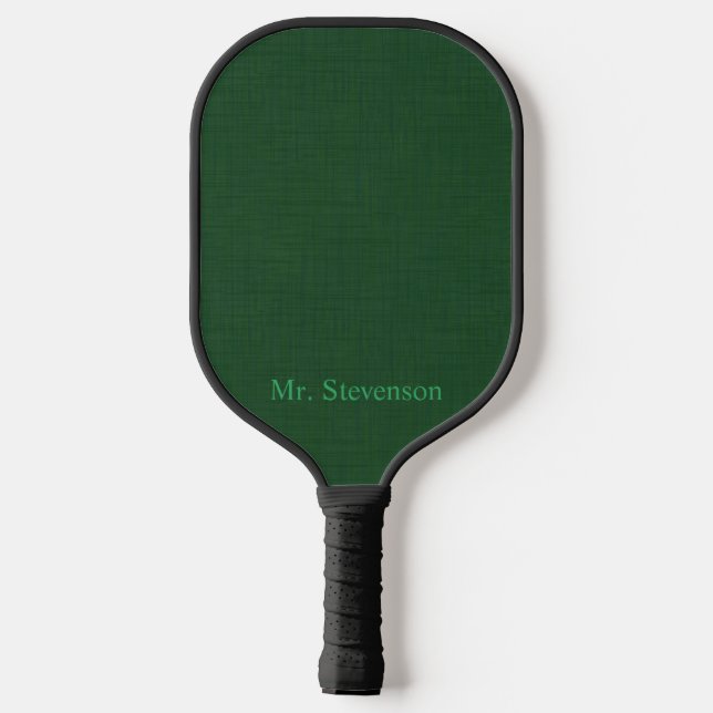 Dark green textured pickleball paddle (Back)