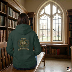 Dark Green Vintage Crest 'Ad Astra Per Aspera' Boo Hoodie