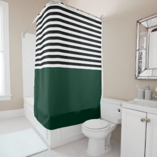 Dark Green With Black and White Stripes