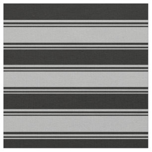 Dark Grey and Black Coloured Stripes/Lines Pattern Fabric