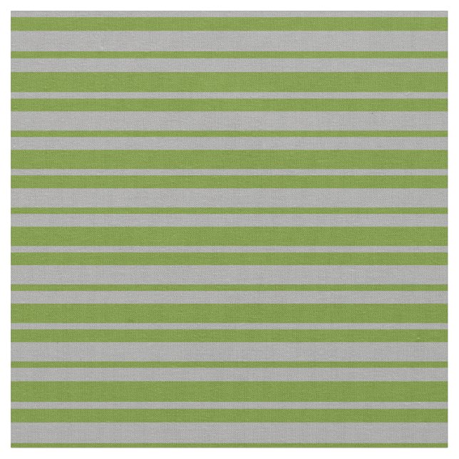 Dark Grey and Green Lined Pattern Fabric (Close Up)