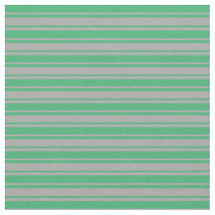 Dark Grey and Sea Green Lines Pattern Fabric