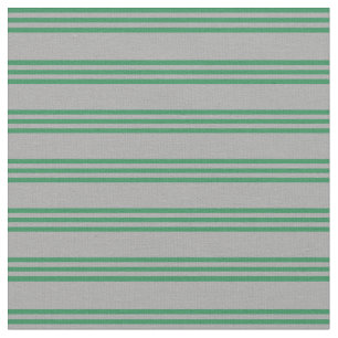 Dark Grey and Sea Green Stripes Fabric