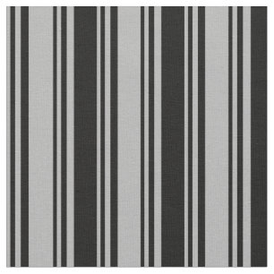 Dark Grey & Black Coloured Striped Pattern Fabric