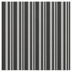 Dark Grey & Black Lines/Stripes Pattern Fabric