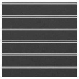 Dark Grey & Black Stripes Fabric