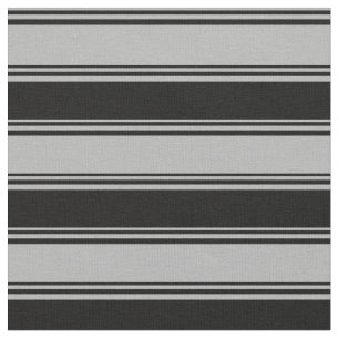 Dark Grey & Black Stripes Pattern Fabric