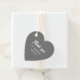 Dark Grey Bride Squad Thank You Favour Tags