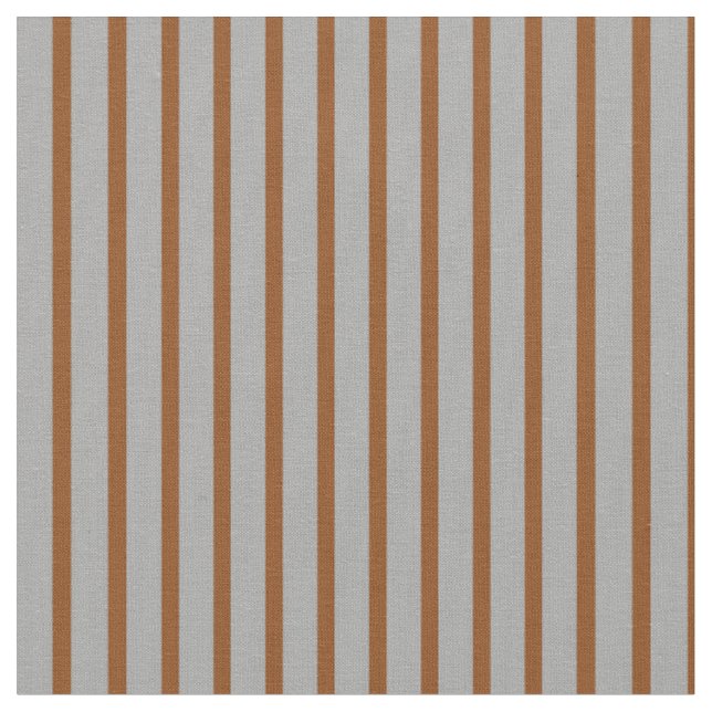 Dark Grey & Brown Coloured Stripes Fabric (Close Up)