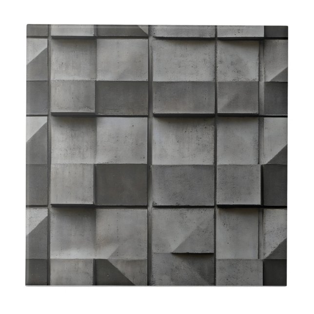 Dark Grey Concrete Pattern Tile (Front)