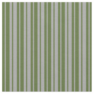 Dark Grey & Dark Olive Green Pattern Fabric