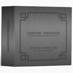 Dark Grey Faux Brushed Metal Look With Frame Binder