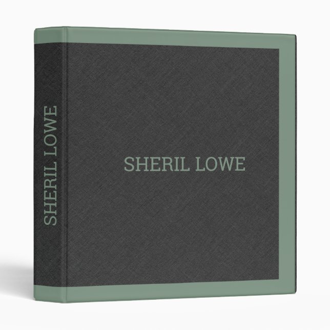 Dark-grey faux line texture look binder (Front/Spine)