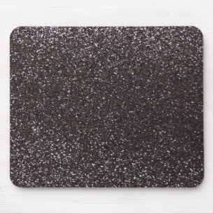 Dark grey glitter mouse pad