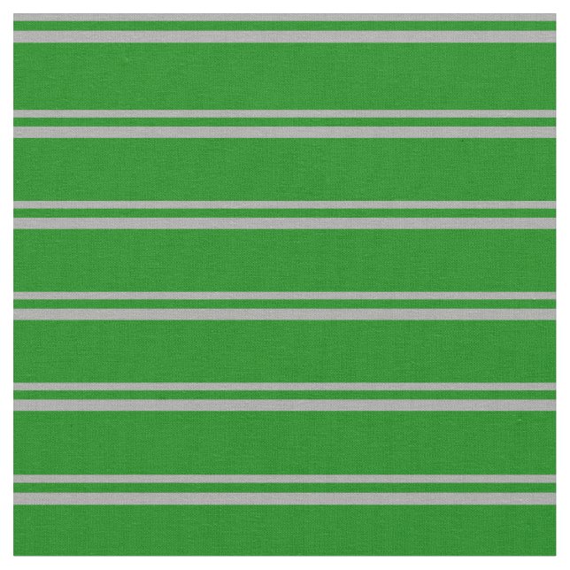 Dark Grey & Green Coloured Lines Pattern Fabric (Close Up)