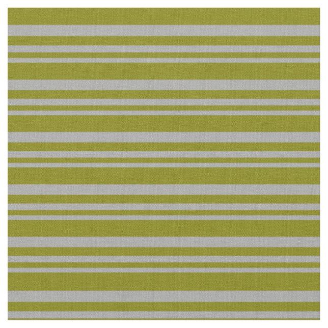 Dark Grey & Green Lines Pattern Fabric (Close Up)