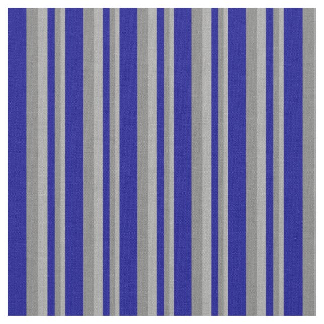 Dark Grey, Grey, and Dark Blue Coloured Lines Fabric (Close Up)