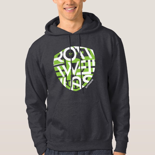 Dark Grey Hoodie - Men - Big Shield (Front)