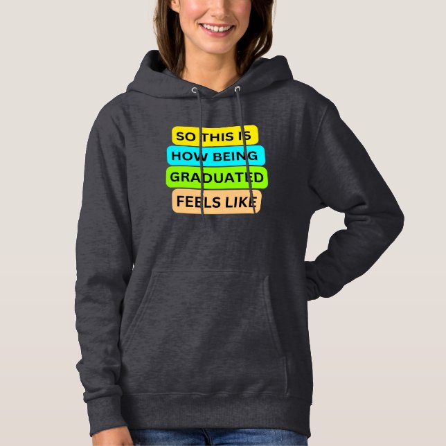 Dark grey hoodie sweater T-Shirt SO_THIS_IS_HOW_BE (Front)