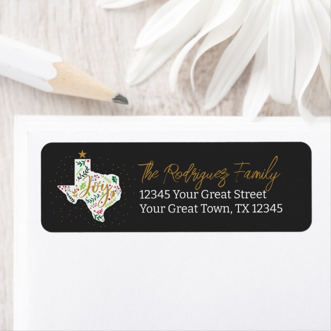 Dark Grey Joy Feuilles de vacances Texas Shape (En situation)